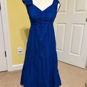 Japna Royal Blue Midi Dress